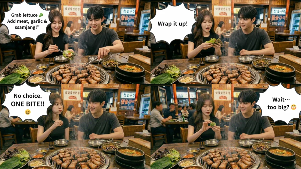 how to make korean ssam etiquette steps